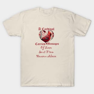 Red Cardinal Blessings Messengers From Heaven T-Shirt